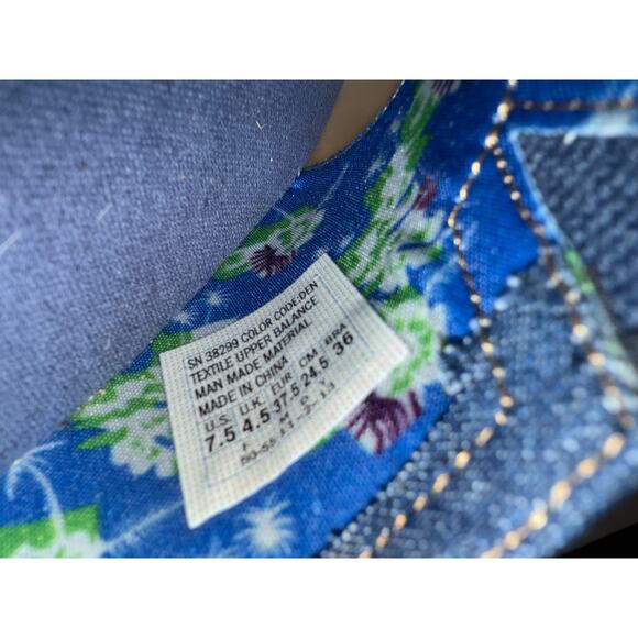 Skechers Denim & Sparkles Wedge Peep Toe Heels Size 7.5 Excellent Condition - Picture 8 of 8